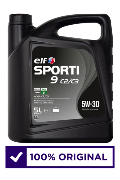Sporti 9 5w 30 C2/c3 Dpf (PARTİKÜL) 5w-30 5lt Üretim : 2024