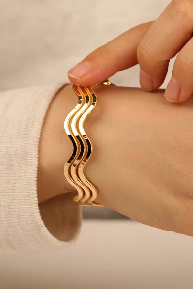 22 Ayar Ajda Altın Bilezik - 4