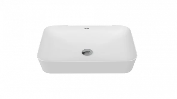 CREAVİT UL060 Ultra Tezgah Üstü 40X60 cm Mat Beyaz Lavabo