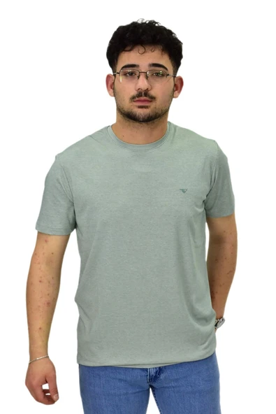 Erkek Sıfıryaka Düz Merserize Tişört T6034 BGL-ST04527 - Resim 7