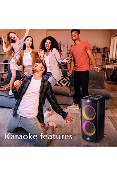 Tax 5206 Bluetooth Parti Hoparlörü Parti Isığı Siyah - 4
