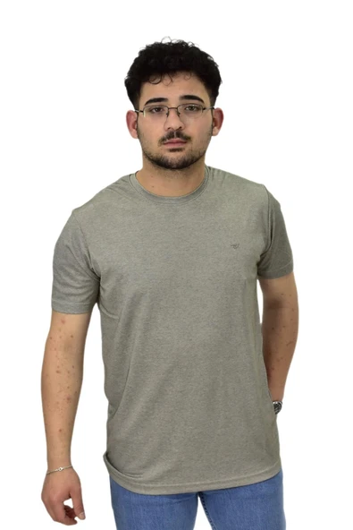 Erkek Sıfıryaka Düz Merserize Tişört T6034 BGL-ST04527 - Resim 6