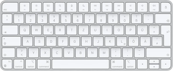 Apple Magic Keyboard: Bluetooth, şarj edilebilir. Mac, iPad ve iPhone ile çalışır; Almanca, Gümüş Rengi (USB-C)