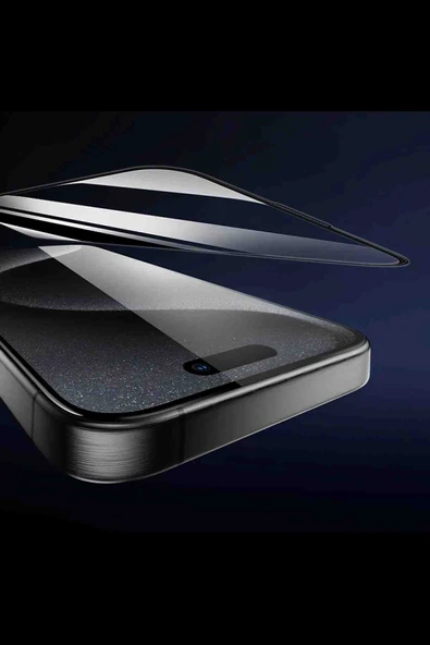 iPhone 16 Pro Uyumlu 3D Engraved HD Cam Hoco Ekran Koruyucu - Resim 4