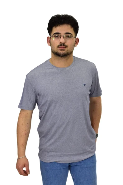 Erkek Sıfıryaka Düz Merserize Tişört T6034 BGL-ST04527 - Resim 5