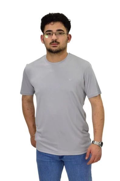 Erkek Sıfıryaka Düz Merserize Tişört T6034 BGL-ST04527 - Resim 10