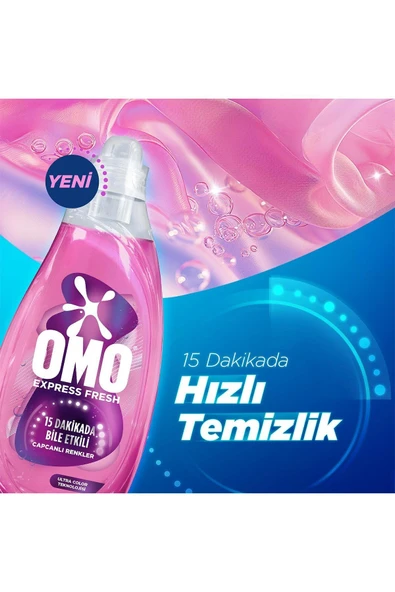 Omo Express Fresh Kötü Koku Karşıtı Beyaz Ve Renkliler 1480ml X2 Capcanlı Renkli Ve Siyahlar X1 - 4