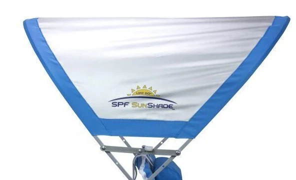 Gci Outdoor SunShade Big Surf 4 Kademeli Güneşlikli Katlanır Plaj Sandalyesi MAVİ - 4