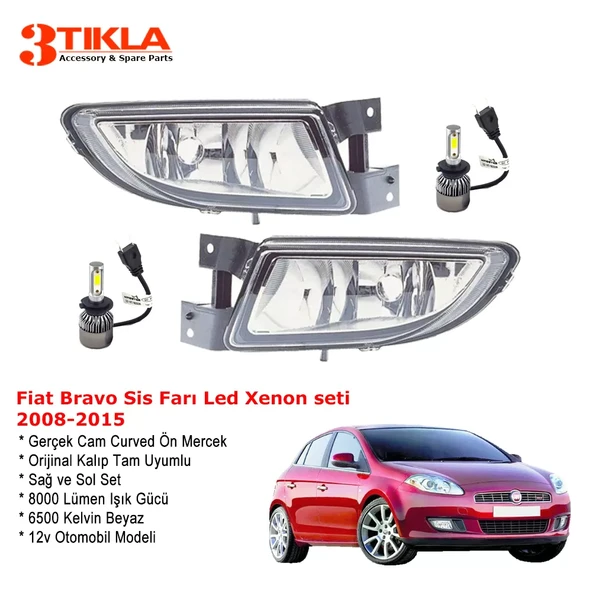 Fiat Bravo 2009 Sis Farı Takımı Led Xenon Set