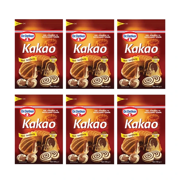 Dr. Oetker Kakao 100 Gr x 6 Adet