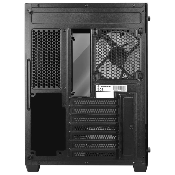 Rampage ICEBLADE PRO BLACK 7*12cm ARGB Fan Kontrolcü Temperli Cam Kumandalı ATX Mid-T Gaming Oyuncu Kasası - 7