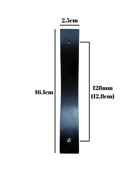 Aldora Siyah Metal Dolap Kulpu Mobilya Kulpu(SİYAH)(128mm) Siyah 128mm 128mm - 1 ADET - Resim 4