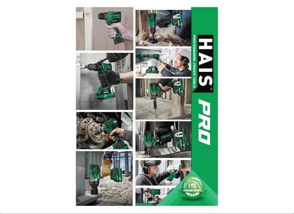 Haispro RB-BH26 Profesyonel Akülü Kırıcı-Delici Matkap 21 V 4.0 Ah - 2