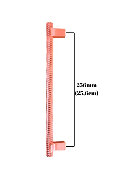 Arezzo Bakır Dolap Kulpu Mobilya Ahşap Dolap Kulpu(BAKIR)(METAL)(192mm - 224mm - 256mm) Bakır 256mm 256mm - 1 ADET - 4