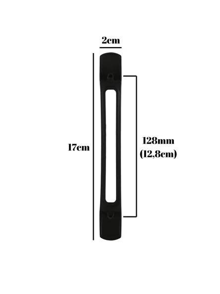 Aslı Siyah Metal Dolap Kulpu Mobilya Kulpu(SİYAH)(128mm) Siyah 128mm 128mm - 4 ADET - Resim 4