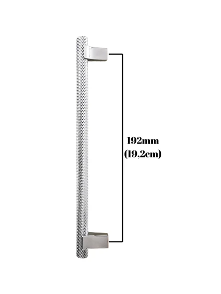 Arezzo Krom Dolap Kulpu Mobilya Ahşap Dolap Kulpu(KROM)(METAL)(192mm - 256mm) Krom 192mm 192mm - 1 ADET - Resim 4