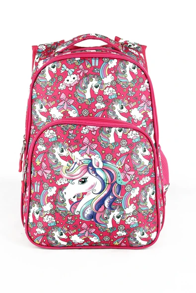 Lugmo 3 Lü İlkokul Çanta Seti Kız Çocuk Çantası Astarlı Unicorn - 3