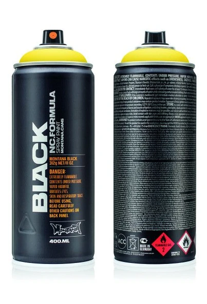 Montana Black 400ml Kicking Yellow BLK1025