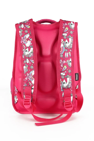 Lugmo 3 Lü İlkokul Çanta Seti Kız Çocuk Çantası Astarlı Unicorn - 5