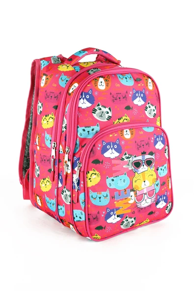 Lugmo 3 Lü İlkokul Çanta Seti Kız Çocuk Çantası Astarlı Kedi - 2