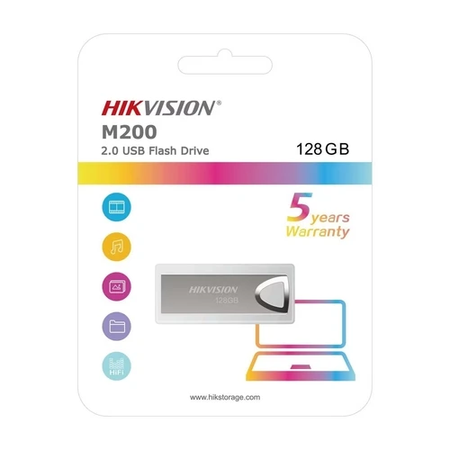 Hikvision 128GB USB2.0 HS-USB-M200/128G Metal Flash Bellek