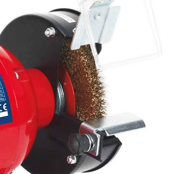 Elektrikli Bıçak Kesici Bileme Taş Motoru 150 mm Zımpara 350 W Rico Taşlama Metal Tezgah Üstü Çark - 6