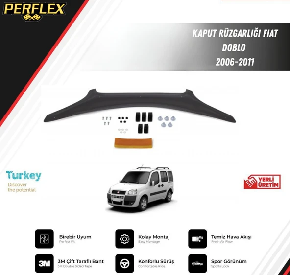 KAPUT RÜZGARLIĞI FIAT DOBLO 2006-2011