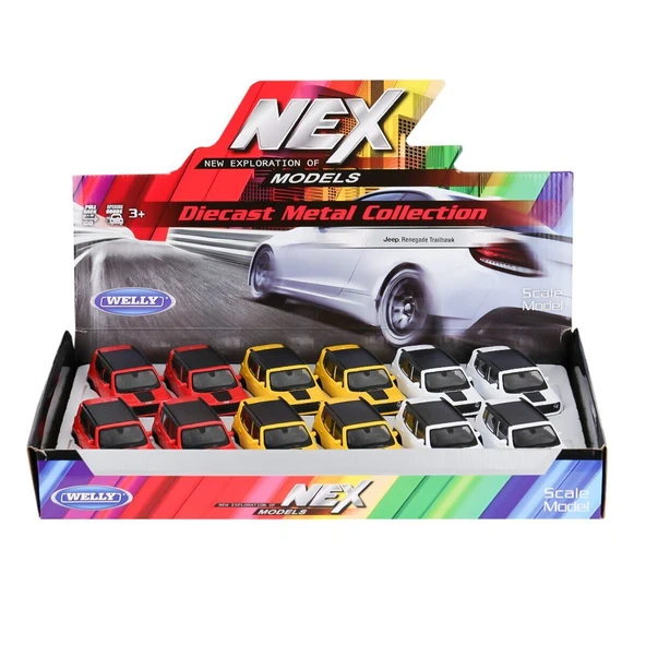 43736 Welly Çek Bırak Jeep Renegade Trail - 1 adet fiyatıdır - 6