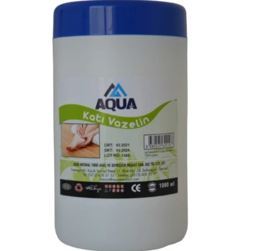 Aqua Beyaz Katı Vazelin 1000 ml 12'li