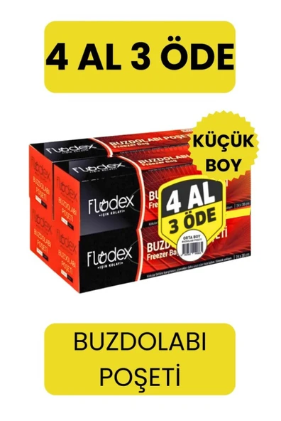 Flodex 4 Al 3 Öde Küçük Boy Buzdolabı Poşeti