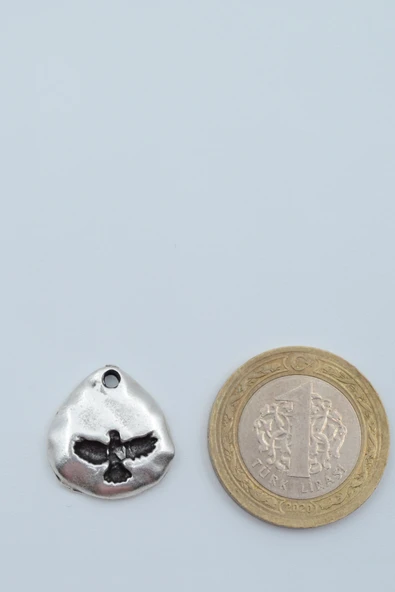 Kartal Gümüş Kaplama Düz Zincir Kolye - Resim 4