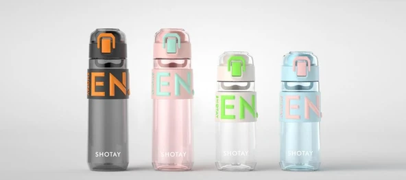 Shotay Enjoy Su Matarası Tritan Pembe 680Ml - 5