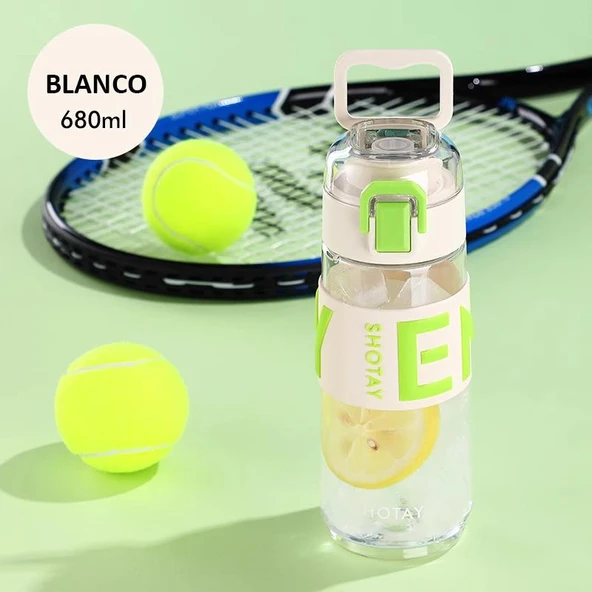 Shotay Enjoy Su Matarası Tritan Beyaz 680Ml - Resim 5