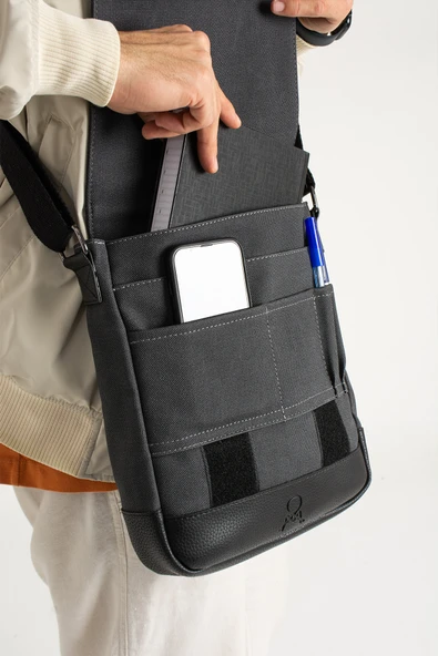 M 417 Mega Bag Unısex Kanvas Postacı Çantası Askılı Çanta Omuz Çanta - 5