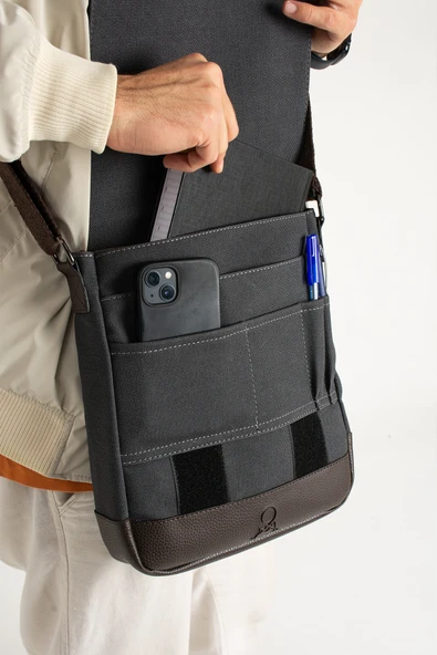 M 417 Mega Bag Unısex Kanvas Postacı Çantası Askılı Çanta Omuz Çanta - 10