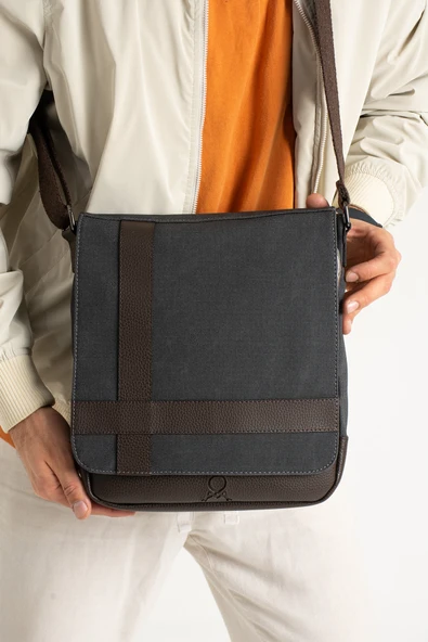 M 417 Mega Bag Unısex Kanvas Postacı Çantası Askılı Çanta Omuz Çanta - 8