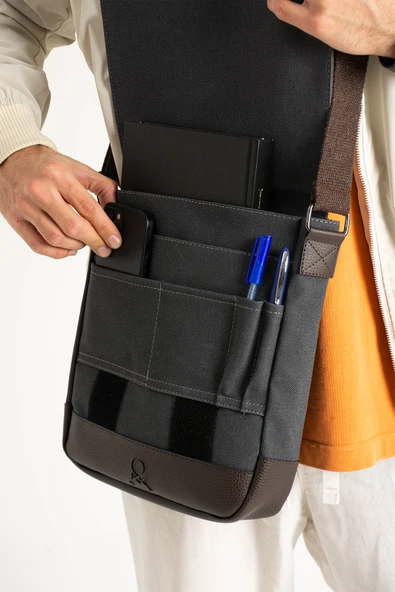 M 417 Mega Bag Unısex Kanvas Postacı Çantası Askılı Çanta Omuz Çanta - 9