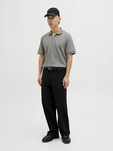 Jack Jones Austın Zıp Fermuarlı  Polo Yaka Erkek Tişört 12279177 - 4