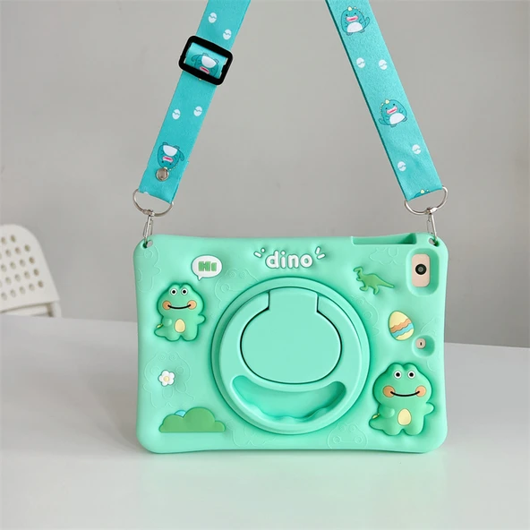 Xiaomi Redmi Pad SE 8.7nç Kılıf Cute Dolls Standlı Eğlenceli 3D Karekterli Çocuk Kılıfı - 5