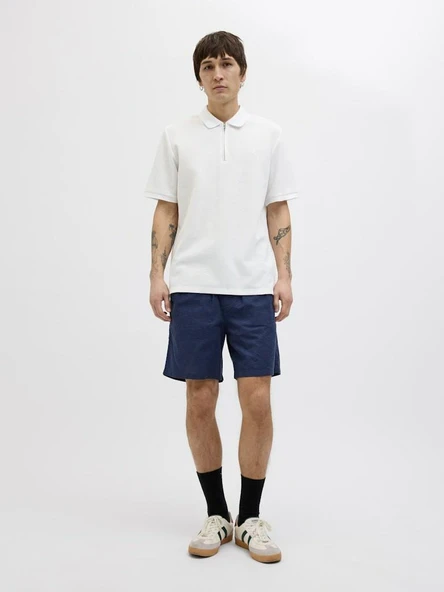 Jack Jones Austın Zıp Fermuarlı  Polo Yaka Erkek Tişört 12279177 - 5