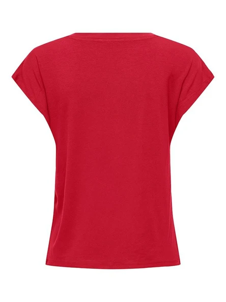 Only Rılla V Yaka Regular Fit Kadın Tişört 15315776 - 2