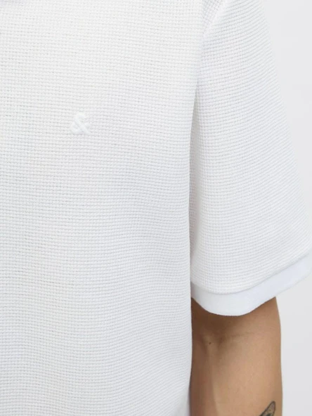 Jack Jones Austın Zıp Fermuarlı  Polo Yaka Erkek Tişört 12279177 - 3