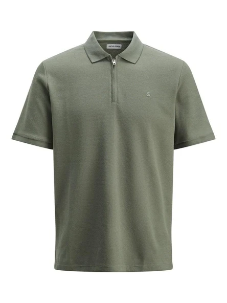 Jack Jones Austın Zıp Fermuarlı  Polo Yaka Erkek Tişört 12279177