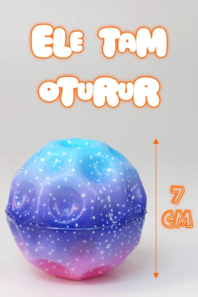 Yükseğe Zıplayan Top Moonball Galaksi Uzay Ay Topu Aşırı Zıplayan Moonball Bahçe Oyuncağı Gökkuşağı - 5
