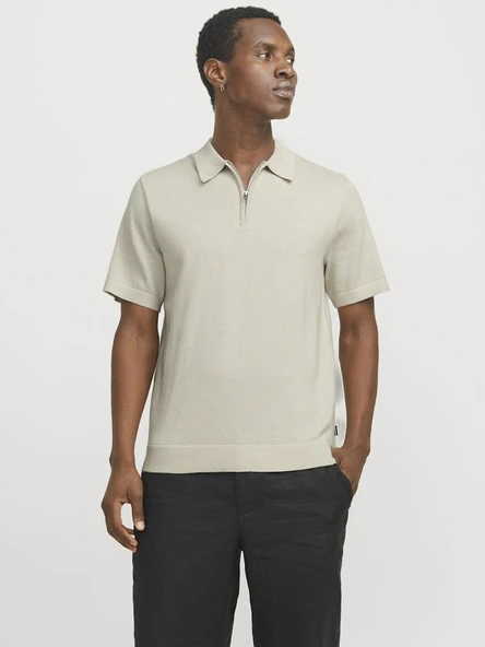 Jack Jones Blamılano Sprıng Knıt Regular Fit Triko Polo Yaka Erkek Tişört - 2