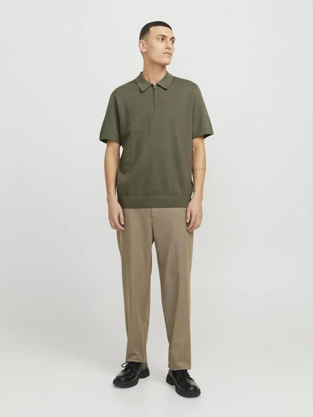 Jack Jones Blamılano Sprıng Knıt Regular Fit Triko Polo Yaka Erkek Tişört - 4