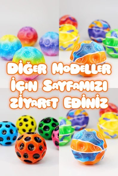 Yükseğe Zıplayan Top Moonball Galaksi Uzay Ay Topu Aşırı Zıplayan Moonball Bahçe Oyuncağı Gökkuşağı - 7