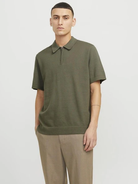 Jack Jones Blamılano Sprıng Knıt Regular Fit Triko Polo Yaka Erkek Tişört - 2