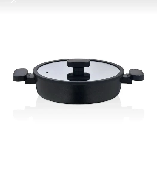 Lavonni 24 cm Granit Basık Valeria Tencere