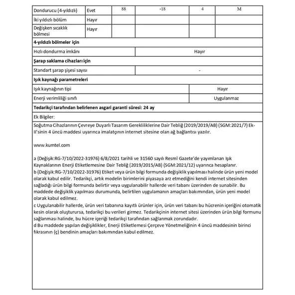 HFR-100 3 Çekmeceli 88 Litre E Enerji Sınıfı Derin Dondurucu - 4